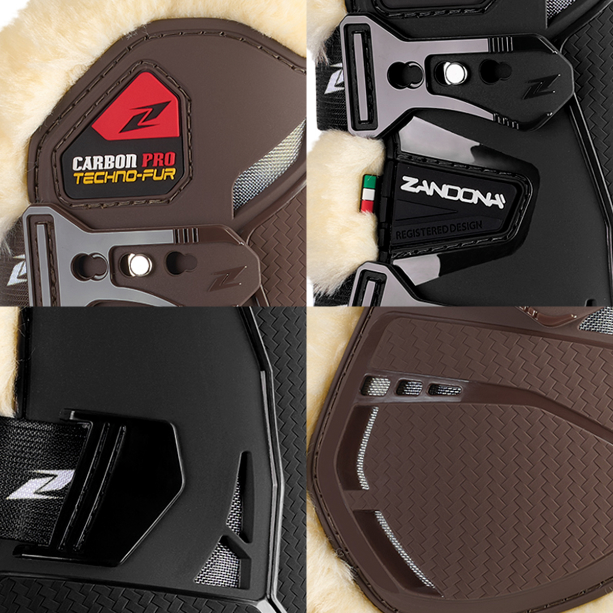 PROTECTOR ZANDONÀ CARBON PRO TECHNO-FUR TENDON (PAR) - Imagen 3