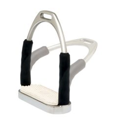 ESTRIBO INGLES SEFTON COMPACTO FLEXIBLE INOXIDABLE CON TACO (PAR)