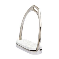 ESTRIBO INGLES SEFTON COMPENSADO DOBLE INOXIDABLE CON TACO (PAR)