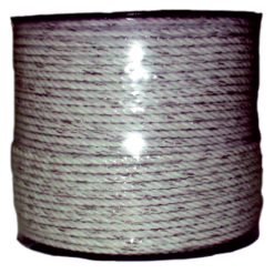 CUERDA CERCA ELECTRICA LLAMPEC (BOBINA 200 M.) 2 HILOS CONDUCTORES BLANCO