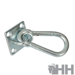 MOSQUETON CON PLACA HH PARA FIJAR EN PARED