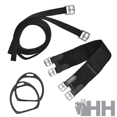 SILLA ING.NIÑOS LEXHIS SHETTY SINTÉTICA (JUEGO SILLA + CINCHA + ACIONES + ESTRIBOS) - Imagen 4