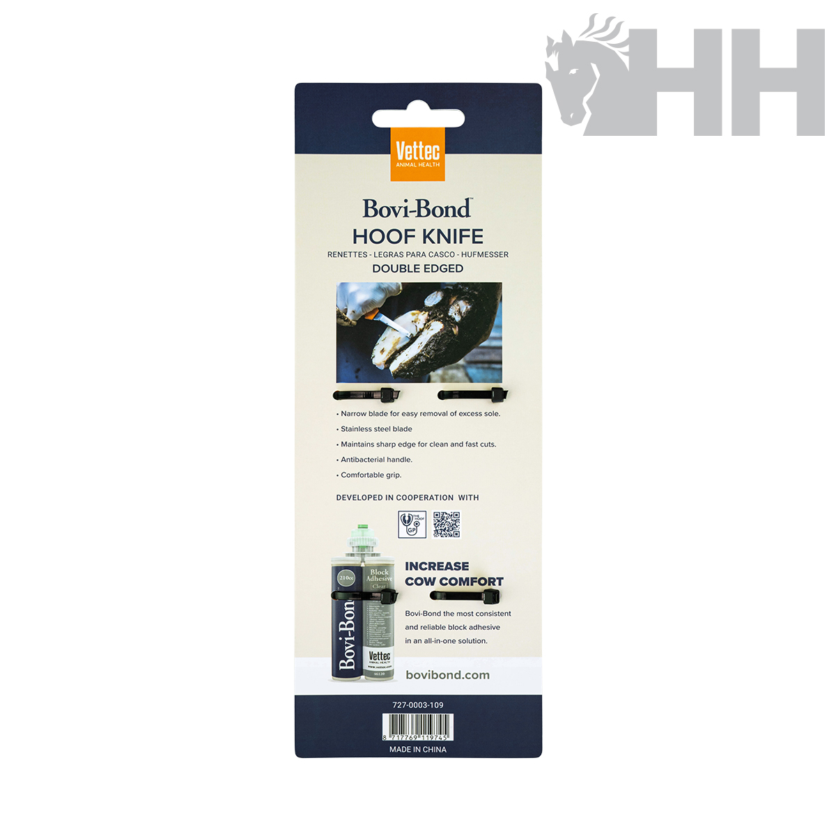 LEGRA VETTEC MANGO ANTIBACTERIANO HOJA PLANA ESTRECHA DOBLE (PACK 2 UNIDADES) - Imagen 2