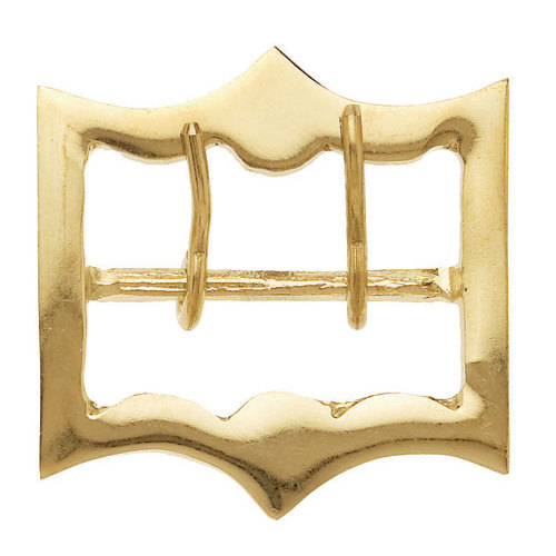 HEBILLA COLLAR DE VACA RECTANGULAR CON ADORNOS