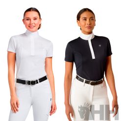 POLO CONCURSO ARIAT APTOS MANGA CORTA MUJER