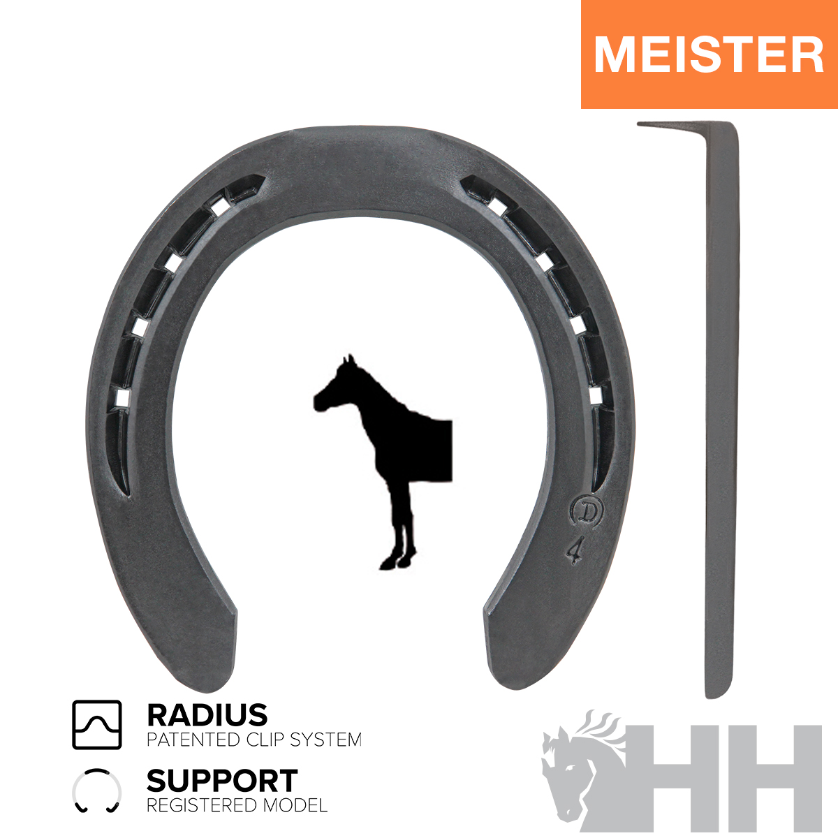 HERRADURA KERCKHAERT MEISTER 1 PESTAÑA DELANTERA (CAJA 20 UNIDADES)