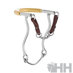 BOCADO SPRENGER BASIC HACKAMORE LARGO MUSEROLA CADENA FORRADA DE GOMA