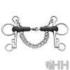 BOCADO SPRENGER BASIC PELHAM PIERNA 7cm EMBOCADURA GOMA PARTIDO SIMPLE