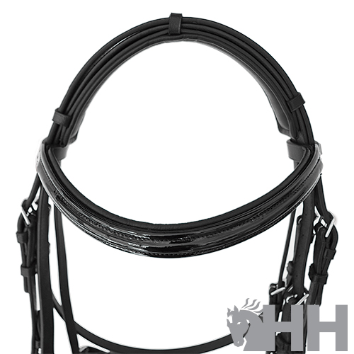 CABEZADA INGLESA LEXHIS LUNA LUXE DOBLE RIENDA - Imagen 3