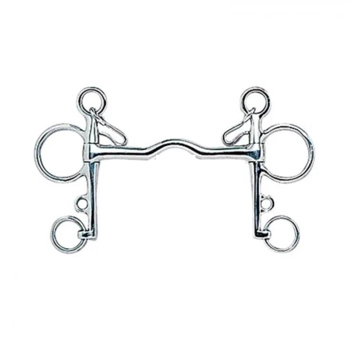 BOCADO PELHAM FINO 14MM PUENTE INOX