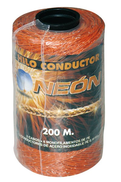 HILO CONDUCTOR 200m 3 HILOS NARANJA