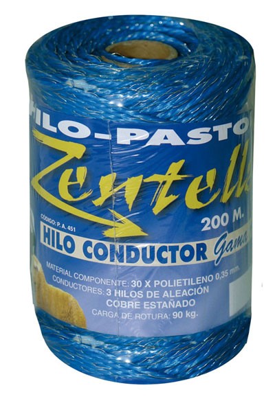 HILO CONDUCTOR 200m 3 HILOS AZUL