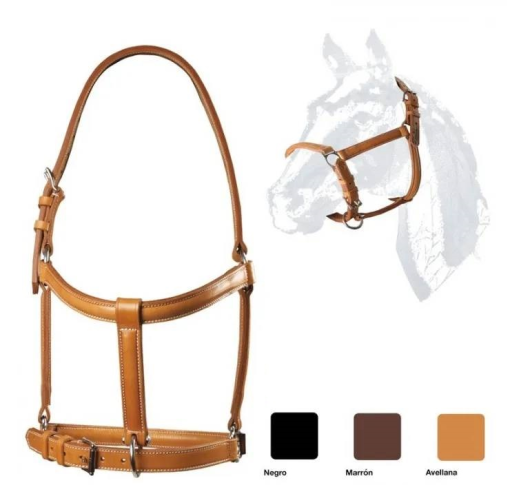 CABEZADA CUADRA CUERO ZALDI EXTRA