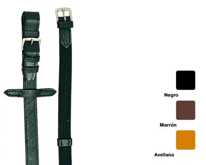 RIENDAS CUERO LONA