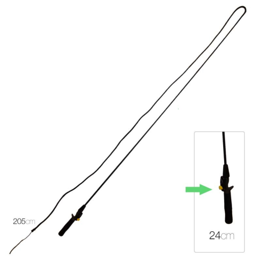 FUSTA PICADERO MANGO ANATÓMICO CON LLAMADOR 165CM