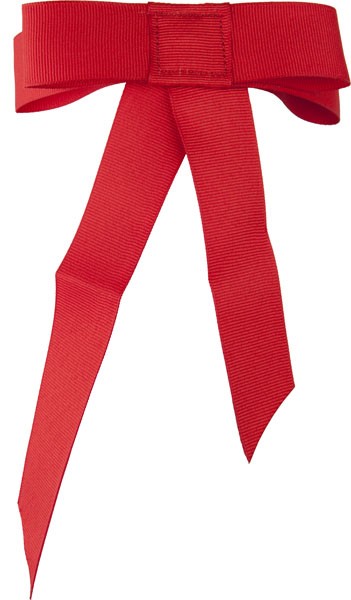 Lazo Para Cola Con Goma Rojo