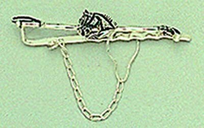 Sujetacorbatas Caballo Plata