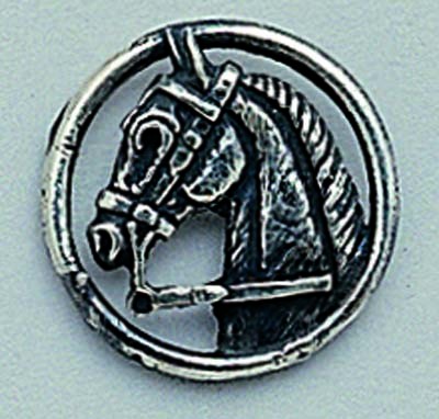 Pin Plata Cabeza Caballo