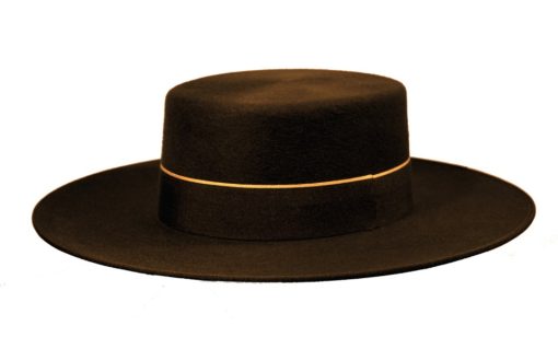 SOMBRERO ALA ANCHA MARRON LANA