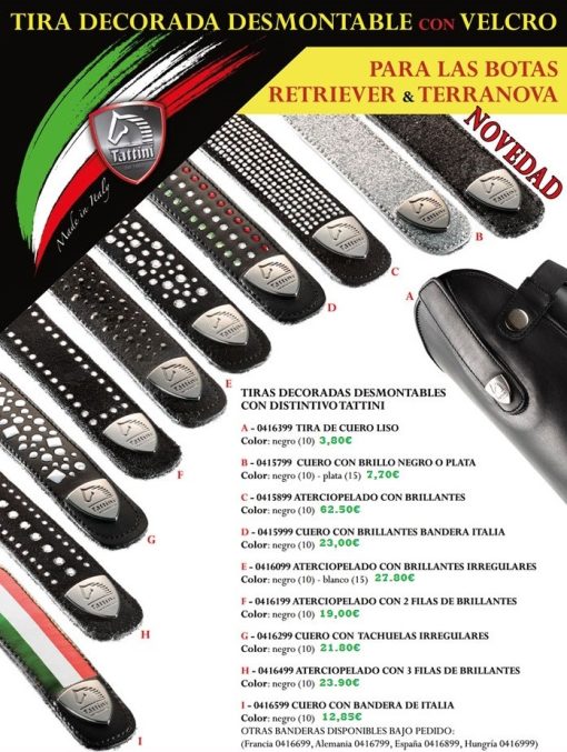 Tiras Intercambiables Para Botas Tattini