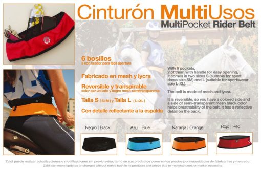 CINTURÓN MULTIUSOS CON 6 BOLSILLOS