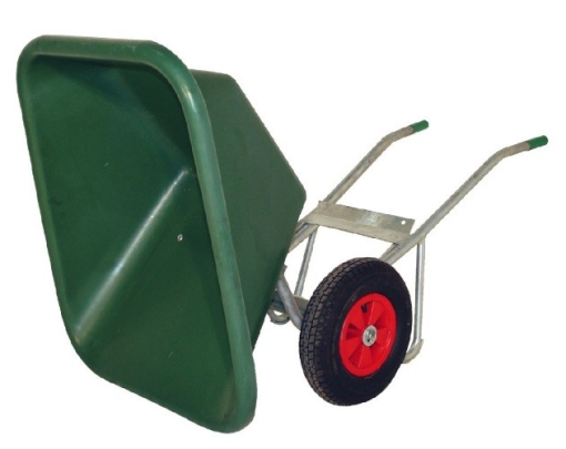 CARRETILLA ESTABLO EQUIP´HORSE PLASTICO/ACERO GALVANIZADO 2 RUEDAS BASCULANTE