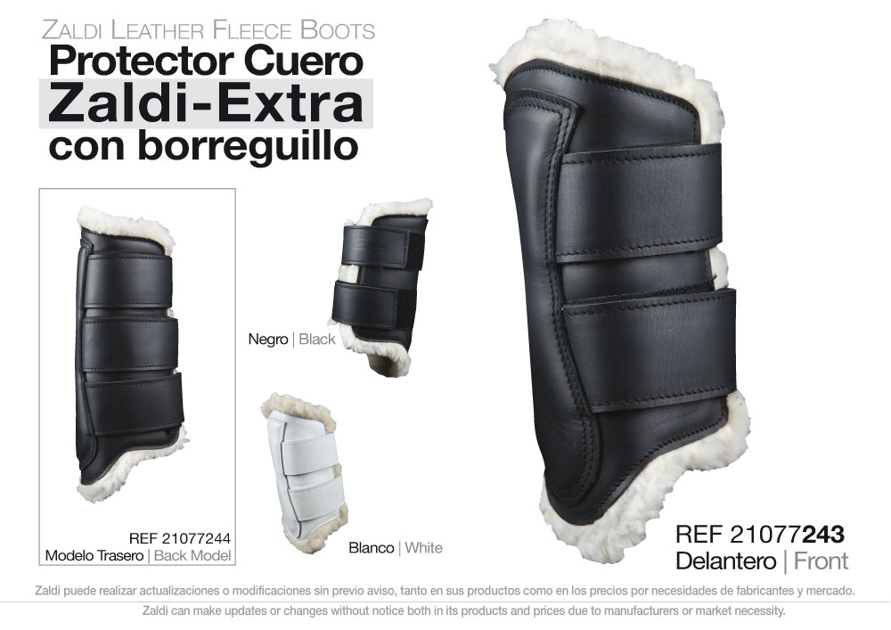 Protector Zaldi Extra Cuero Borreguillo Mano Blanc