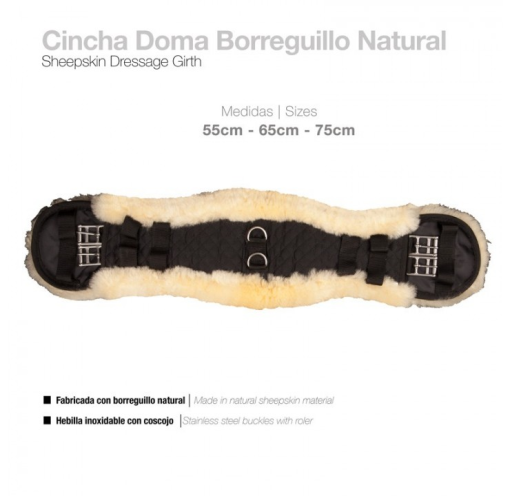 Cincha Doma Borreguillo Natural